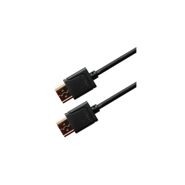 Sinox Ultra tyndt High Speed HDMIâ¢ Kabel med Ethernet - 2m, sort